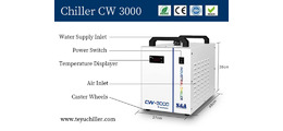 Mini industrial chiller unit CW 3000 for CO2 Laser Engraving & Cutting Machines